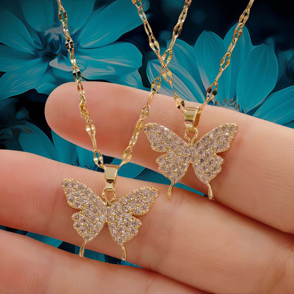 Butterfly necklaces